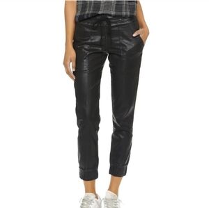 Bella Dahl Shiny Black Joggers